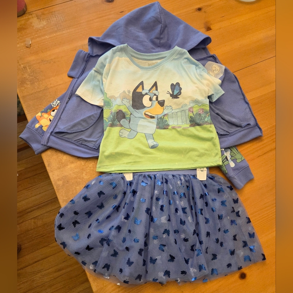 Lucy Purple and Cream Kids Outfit